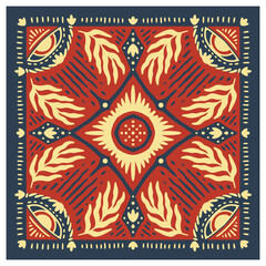 floral bandana illustration
