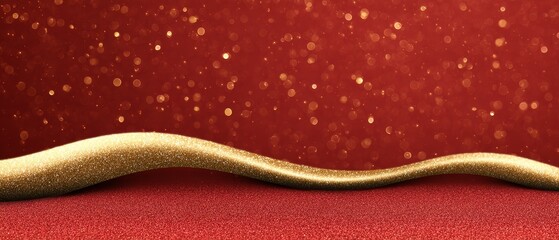 Luxury christmas background with red gold festive backdrop holiday celebration christmas template golden lights