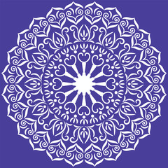 Decorative Mandala Pattern Art | Abstract Floral Geometry Ornament | Sacred Boho Symmetry Vector | Spiritual Decorative Artwork for Meditation and Interior Design