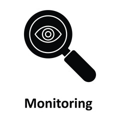 Monitoring Vector Icon which can easily modify or edit