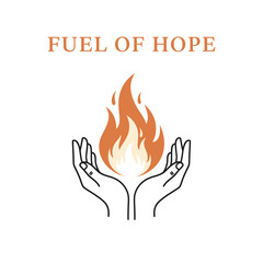 Fuel of Hope Hands Fire Logo