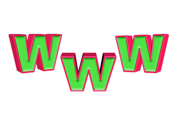 alphabet a-z light green and red color 