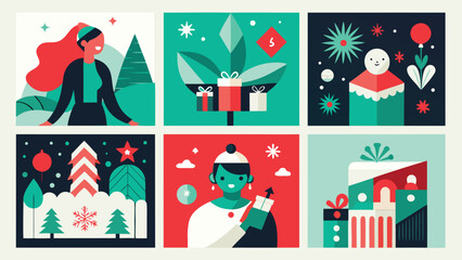 banners featuring distinct designs, showcasing a variety of patterns and styles..eps