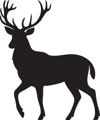 Elegant Deer with Antlers Digital Art