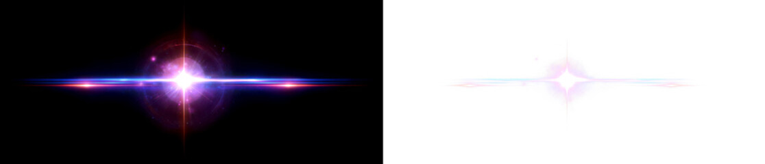 Futuristic Light Overlay with Holographic Effects for Scifi Themes Display on Black and Transparent Background, cutout, png