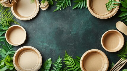 Use green packaging for a better future. Use paper plates and bowls that can be recycled. Reduce waste and consume responsibly.

