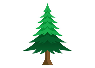 christmas tree isolated on white