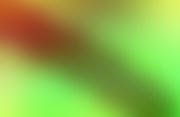 Abstract gradient background with warm reddish brown tones blending into vibrant fresh and bright shades of green and yellow creating a warm and inviting organic and natural feel