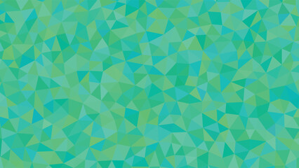 Abstract geometric background polygonal mosaic with triangle shapes in shades of green perfect for modern design proj