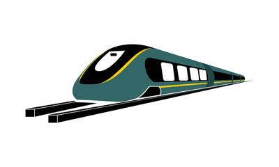 Express train illustration design vector