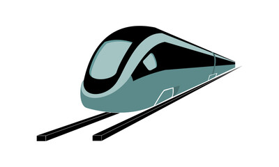 Fast train illustration design vector