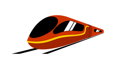 Express train for passenger design vector