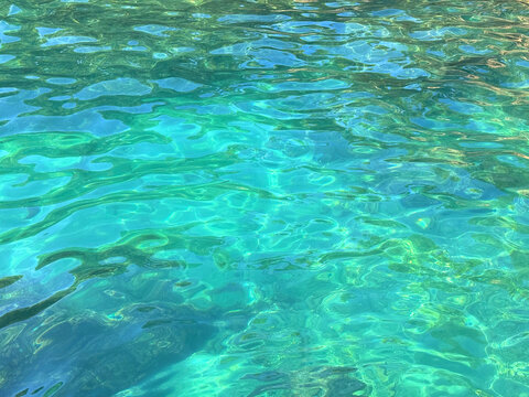 Ocean clear calm water surface.