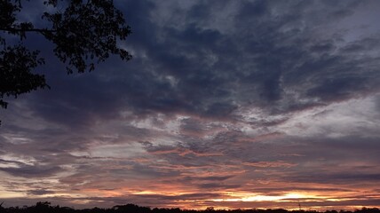 Fiery End of Day, Twilight's Deep Embrace, ​The Canvas of Dusk