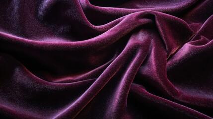 Obraz premium Deep purple velvet fabric