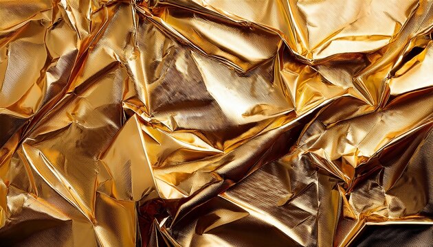 gold bronz foil texture for a luxury high end background crumpled gold background