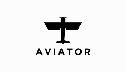 aviation aviator company vector logo