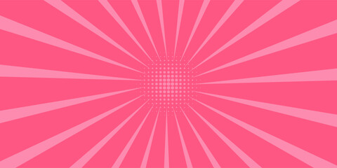 abstract comic pink background cartoon style. sunlight. vector illustration.