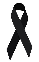 Black bow, condolence card elements, respect, condolence light