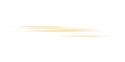 Horizontal Gold Light Streaks Illustration Transparent BG
