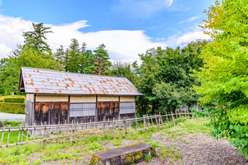 山形河北町の紅花資料館の静かなたたずまい
