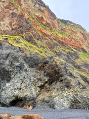 Basalt Columns and Black Sand Beach at Reynisfjara, Vík í Mýrdal, South Iceland