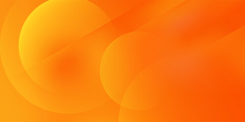 Abstract orange background with circles. Vector illustration