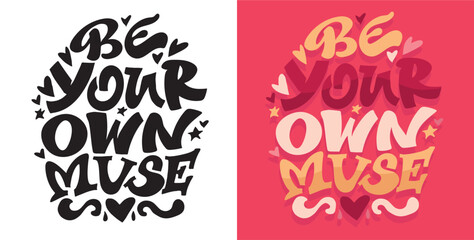 Cute hand drawn doodle lettering quote. Lettering for t-shirt design, mug print, bag print, clothes fashion. 100% hand drawn vector image.