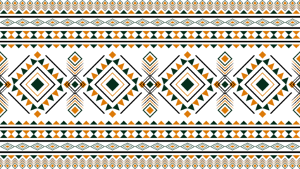 Ethnic pattern seamless geometric design. Traditional design for background, carpet, wallpaper, clothes, wrapping cloth, batik. Vector illustration.