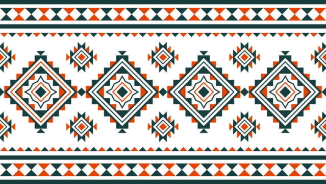 Ethnic pattern seamless geometric design. Traditional design for background, carpet, wallpaper, clothes, wrapping cloth, batik. Vector illustration.