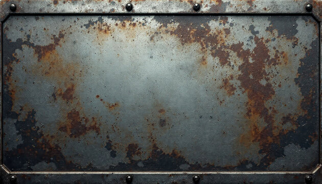 Rusty steel texture: industrial metal surface with corrosion and weathering