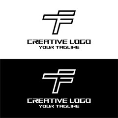 creative letter logo ft design vector