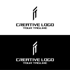 creative letter logo ft design vector