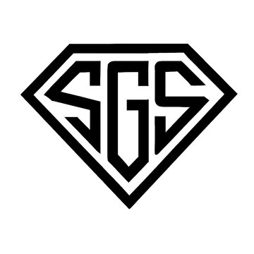 sgs logo alphapet daimond shape