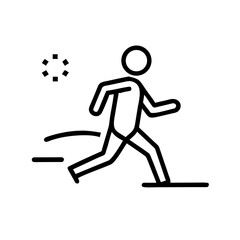 Fototapeta premium Person Running Outdoors in the Morning in a Park