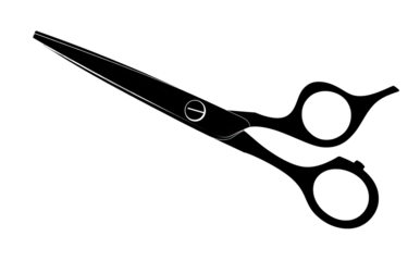 Abstract white lines on black background, forming a shape of a pair of pliers or similar tool