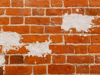 old brick wall. Close-up of a brick wall.