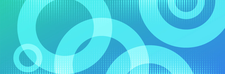 colorful circle shape background design abstract blue and green