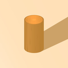 Vector illustration of an isometric wood.