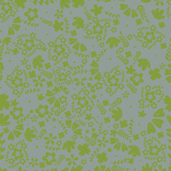 Seamless pattern, hand drawn outline pink Peony flowers on white background