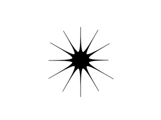 broken glass pattern star shining sign symbol