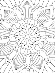 PrintFlowers Coloring Pages For Adules