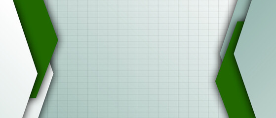 grey and green abstract background with overlap layers and lines texture