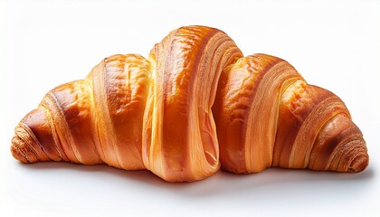 baking delicious croissants bakery food culinary delight freshly made pastry isolated on white background
