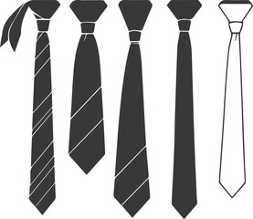 tie on white