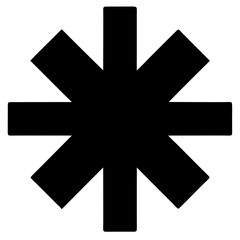 Fototapeta premium Cross mark vector clean black silhouette design white background