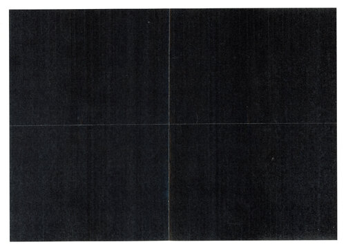 Scanned black paper texture with visible fold lines and subtle grain. High-resolution dark background showing creases and fine surface details.