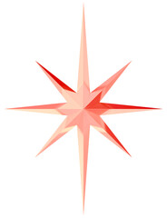 Obraz premium 3D素材_オーナメント_星_ピンク