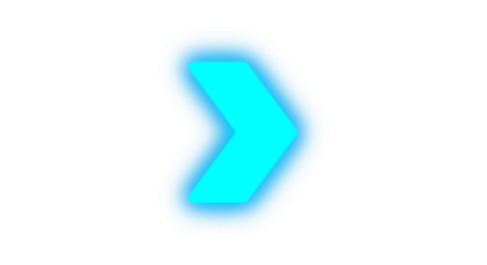 High transparent neon arrows