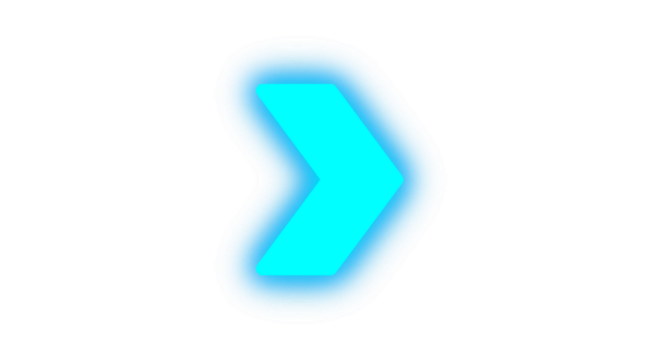 High transparent neon arrows